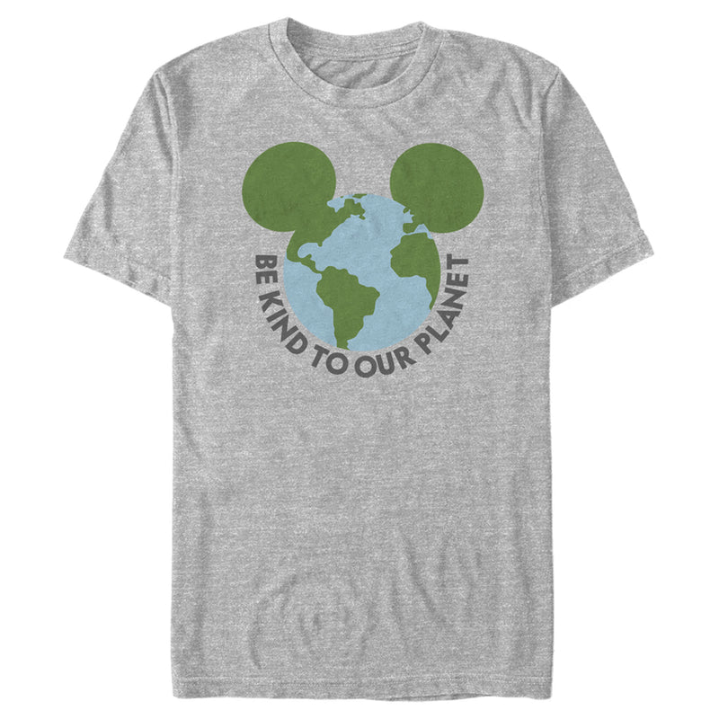 Men's Mickey & Friends Be Kind to Our Planet Mickey Mouse Logo T-Shirt