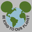 Men's Mickey & Friends Be Kind to Our Planet Mickey Mouse Logo T-Shirt