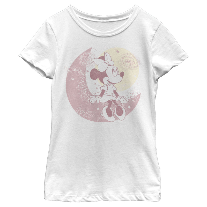 Girl's Mickey & Friends Minnie on the Moon T-Shirt