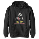 Boy's Mickey & Friends Mickey Mouse Retro Stance Distressed Pull Over Hoodie