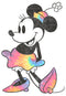 Junior's Mickey & Friends Rainbow Tie-Dye Minnie Mouse T-Shirt