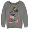 Junior's Mickey & Friends Rainbow Tie-Dye Minnie Mouse Sweatshirt