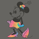 Junior's Mickey & Friends Rainbow Tie-Dye Minnie Mouse Sweatshirt