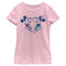 Girl's Mickey & Friends Mickey and Minnie Heart T-Shirt