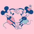 Girl's Mickey & Friends Mickey and Minnie Heart T-Shirt