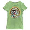 Girl's Mickey & Friends Mickey & Friends Retro Group Circle T-Shirt