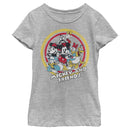 Girl's Mickey & Friends Mickey & Friends Retro Group Circle T-Shirt