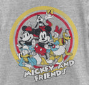 Girl's Mickey & Friends Mickey & Friends Retro Group Circle T-Shirt