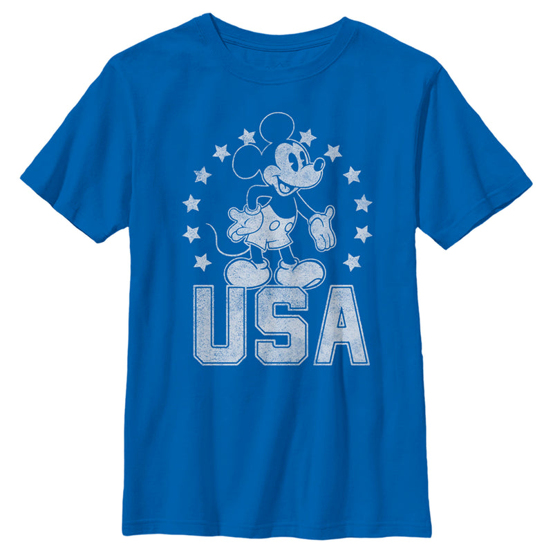 Boy's Mickey & Friends Mickey USA Pride T-Shirt