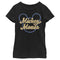 Girl's Mickey & Friends Mickey Mouse Distressed Name Silhouette T-Shirt