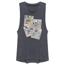 Junior's Mickey & Friends Distressed Portraits Festival Muscle Tee