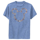 Boy's Mickey & Friends Mickey Mouse Floral Outline Silhouette Performance Tee