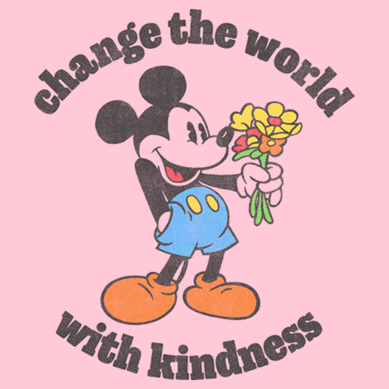 Girl's Mickey & Friends Mickey Mouse Change the World with Kindness T-Shirt
