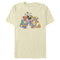 Men's Mickey & Friends Colorful Group Shot Distressed T-Shirt