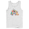 Men's Mickey & Friends Colorful Group Shot Distressed Tank Top