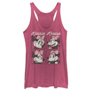 Women's Mickey & Friends Retro Minnie Boxes Racerback Tank Top