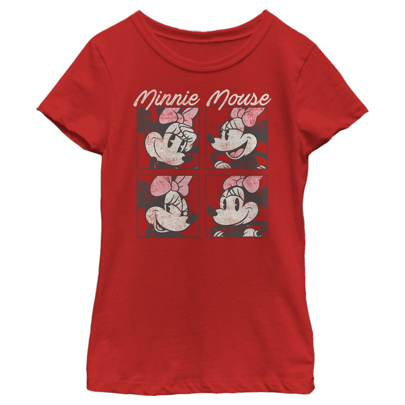 Girl's Mickey & Friends Retro Minnie Boxes T-Shirt