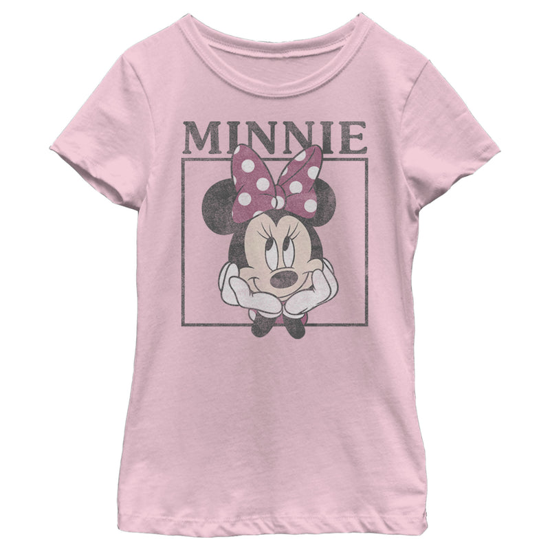 Girl's Mickey & Friends Retro Minnie Boxes T-Shirt