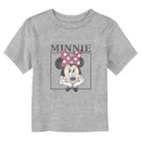 Toddler's Mickey & Friends Distressed Cute Minnie Portrait T-Shirt