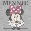 Toddler's Mickey & Friends Distressed Cute Minnie Portrait T-Shirt