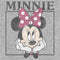 Toddler's Mickey & Friends Distressed Cute Minnie Portrait T-Shirt