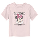 Toddler's Mickey & Friends Distressed Cute Minnie Portrait T-Shirt