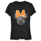 Junior's Mickey & Friends Minnie Web Silhouette T-Shirt