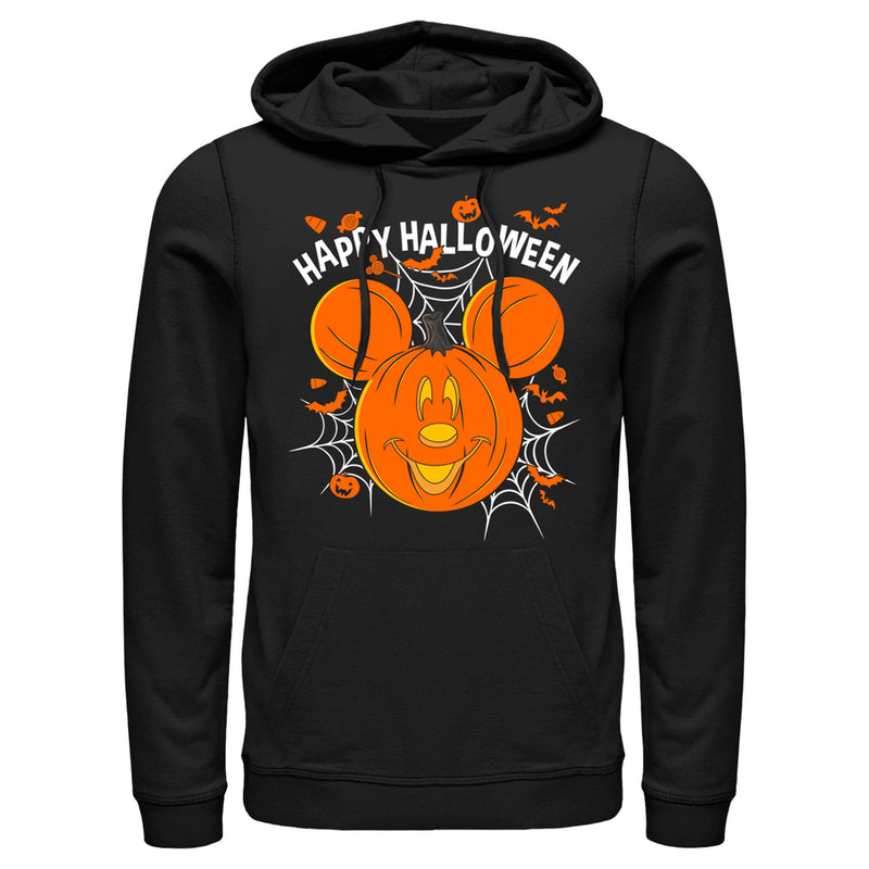 Men's Mickey & Friends Halloween Mouse-O'-Lantern Pull Over Hoodie