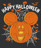 Women's Mickey & Friends Halloween Mouse-O'-Lantern Racerback Tank Top