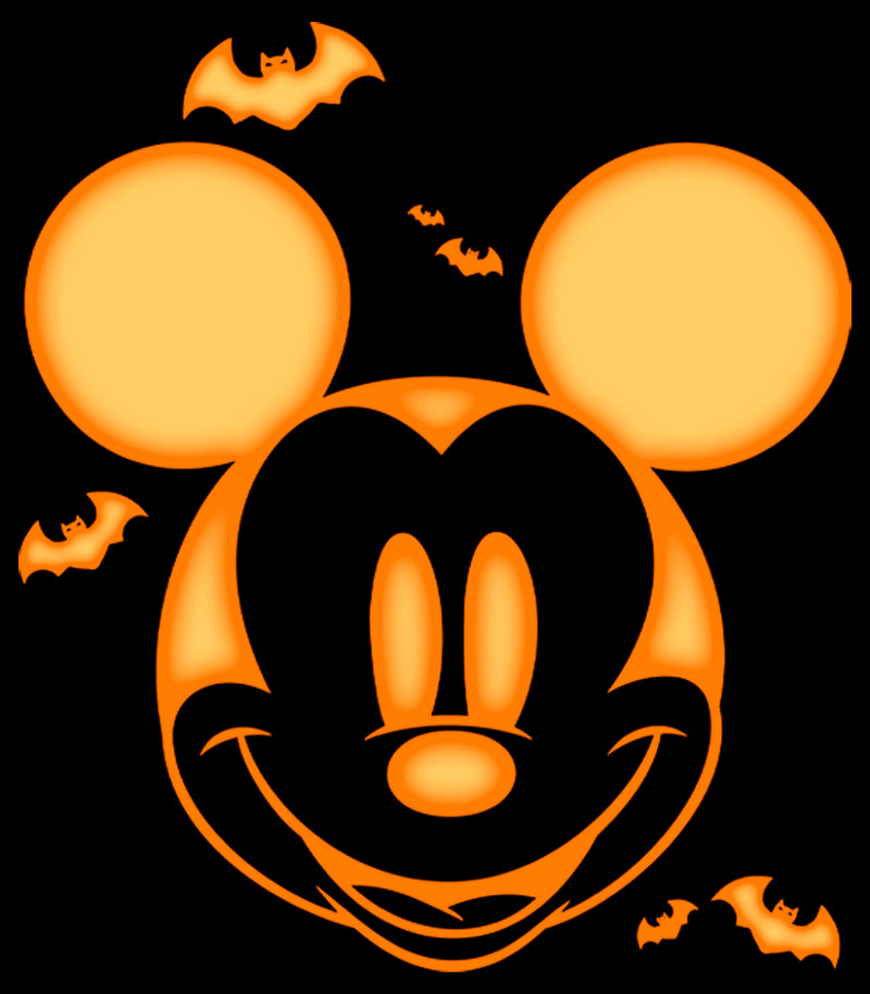 Junior's Mickey & Friends Pumpkin Face T-Shirt