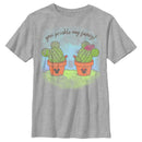 Boy's Mickey & Friends Mickey and Minne You Prickle My Fancy Cactus Silhouettes T-Shirt