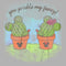 Boy's Mickey & Friends Mickey and Minne You Prickle My Fancy Cactus Silhouettes T-Shirt