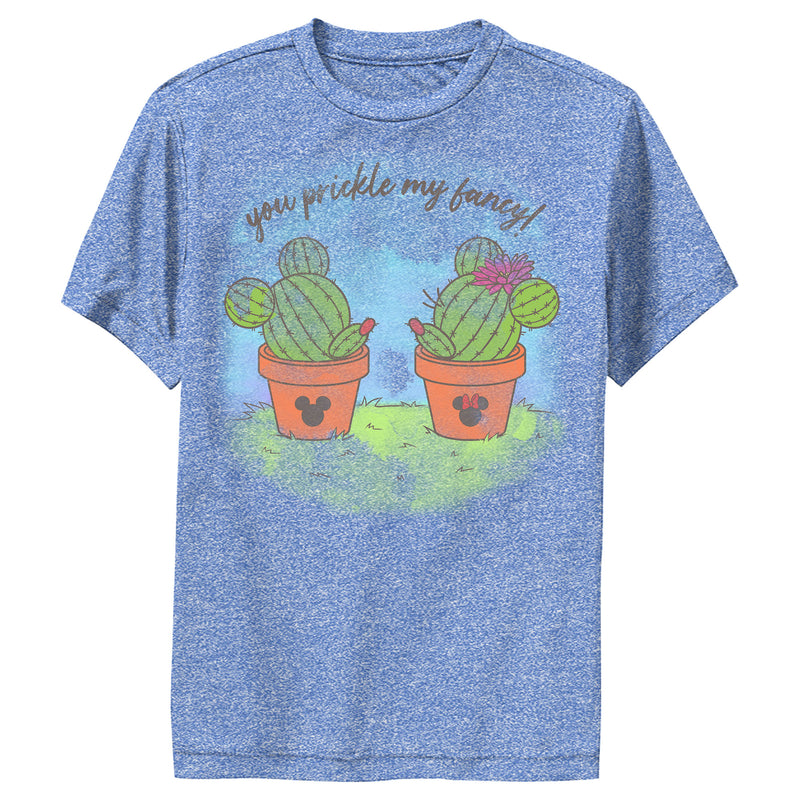 Boy's Mickey & Friends Mickey and Minne You Prickle My Fancy Cactus Silhouettes Performance Tee