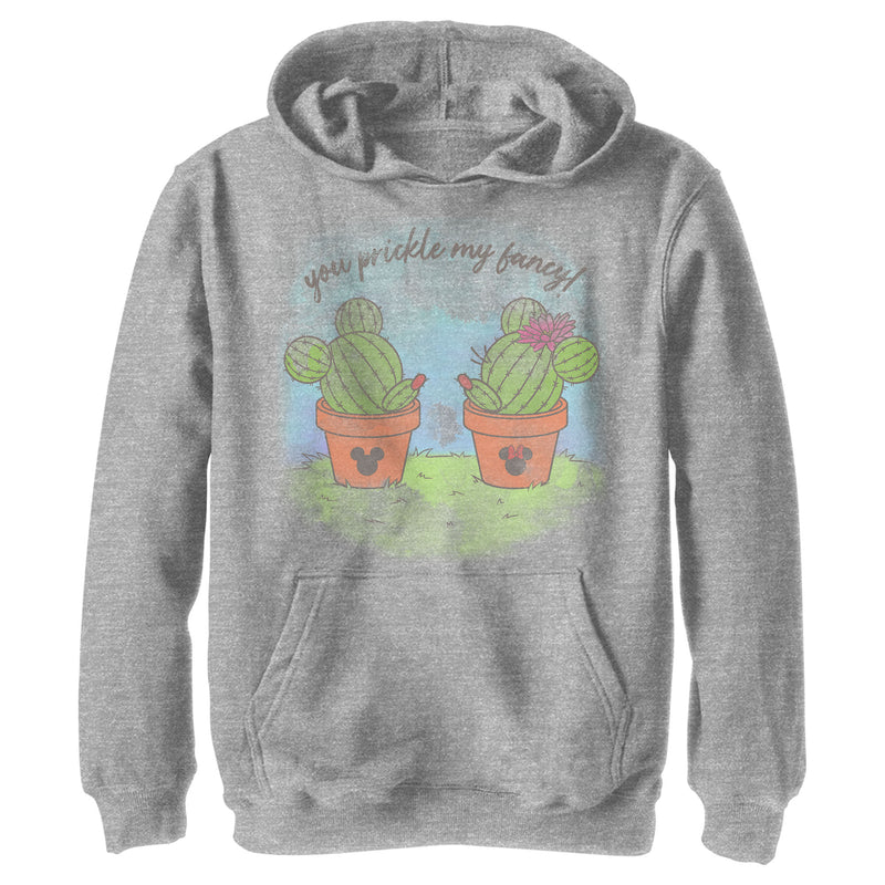 Boy's Mickey & Friends Mickey and Minne You Prickle My Fancy Cactus Silhouettes Pull Over Hoodie