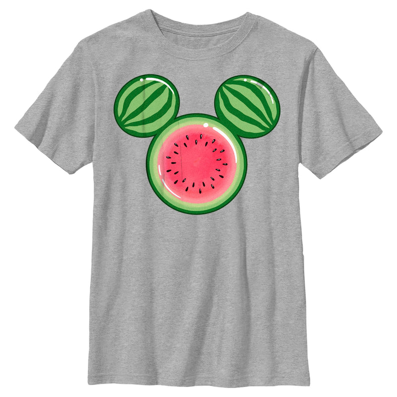 Boy's Mickey & Friends Mickey Mouse Watermelon Silhouette T-Shirt