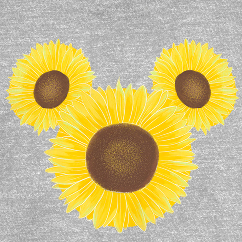 Junior's Mickey & Friends Sunflower Logo T-Shirt