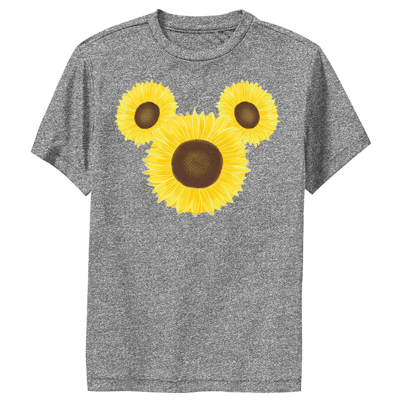 Boy's Mickey & Friends Mickey Mouse Sunflower Silhouette Performance Tee