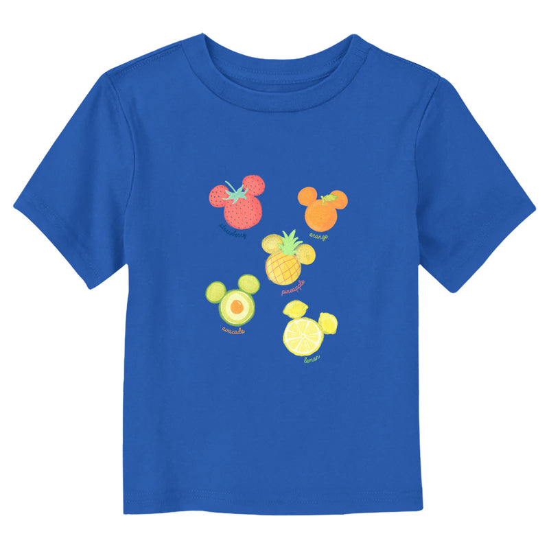 Toddler's Mickey & Friends Assorted Fruit Names T-Shirt