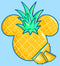 Men's Mickey & Friends Pineapple Logo T-Shirt