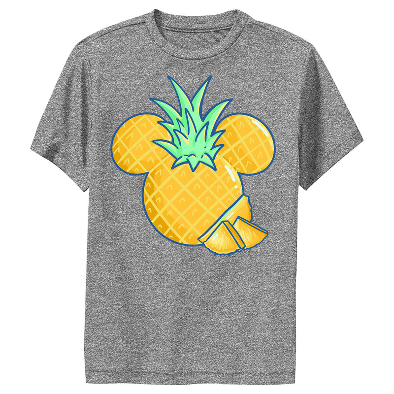 Boy's Mickey & Friends Mickey Mouse Cut Pineapple Silhouette Performance Tee