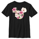 Boy's Mickey & Friends Mickey Mouse Tropical Flower Silhouette T-Shirt