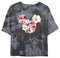 Junior's Mickey & Friends Tropical Silhouette Logo T-Shirt