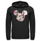 Men's Mickey & Friends Pink Floral Mickey Mouse Logo Pull Over Hoodie