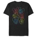 Men's Mickey & Friends Neon Heads T-Shirt