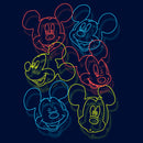 Boy's Mickey & Friends Mickey Mouse Neon Outlines T-Shirt