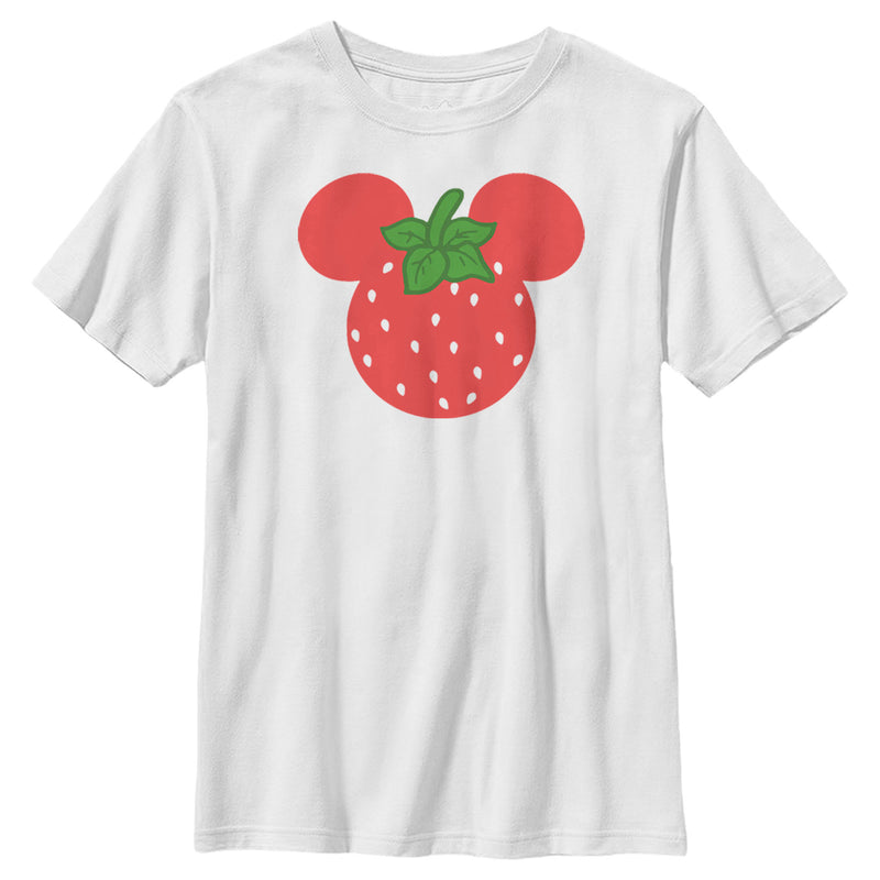 Boy's Mickey & Friends Mickey Mouse Strawberry Silhouette T-Shirt