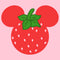 Girl's Mickey & Friends Mickey Mouse Strawberry Silhouette T-Shirt