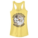 Junior's Mickey & Friends Life is Better with a Dog Racerback Tank Top