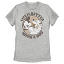 Women's Mickey & Friends Life is Better with a Dog T-Shirt