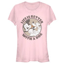 Boy's Mickey & Friends Mickey and Goofy Life is Better with a Dog T-Shirt